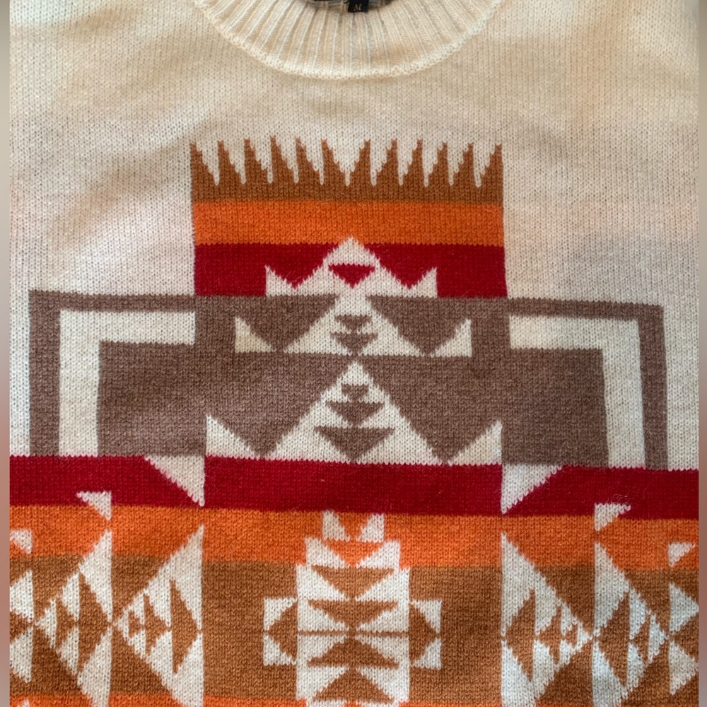 Pendleton for Japan Market Lambswool Crew Sweater - Picture 2 of 5